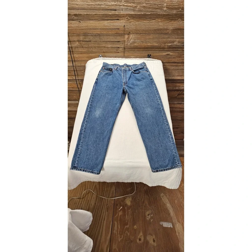 Levis‎ 550 Relaxed Fit Blue Denim Jeans Mens 38x30 Medium Wash 37x29 Actual
